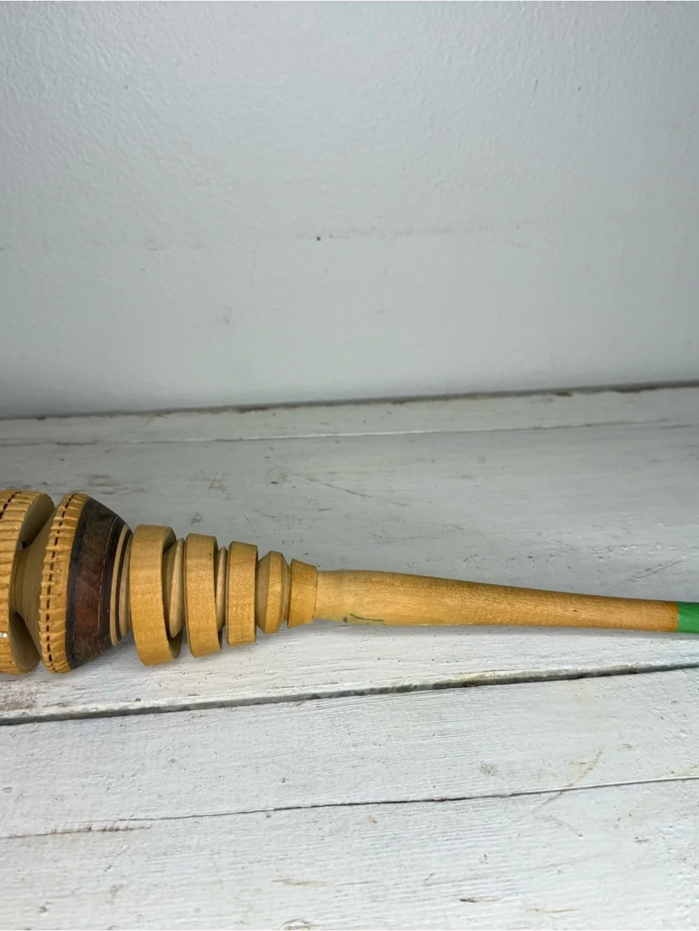 Vintage Traditional Wooden Molinillo Whisk Stirrer Frother Mexican Hot Chocolate